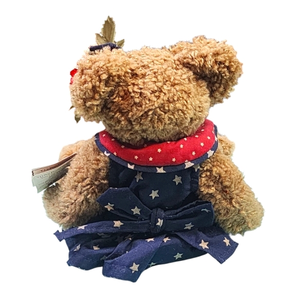 RARE Boyds Bears Bess Bearman 8” “Libearty” Stars Patriotic Plush with Tags - Picture 6 of 11
